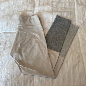 Outdoor Voices 7/8 Dipped Leggings Oatmeal Dove